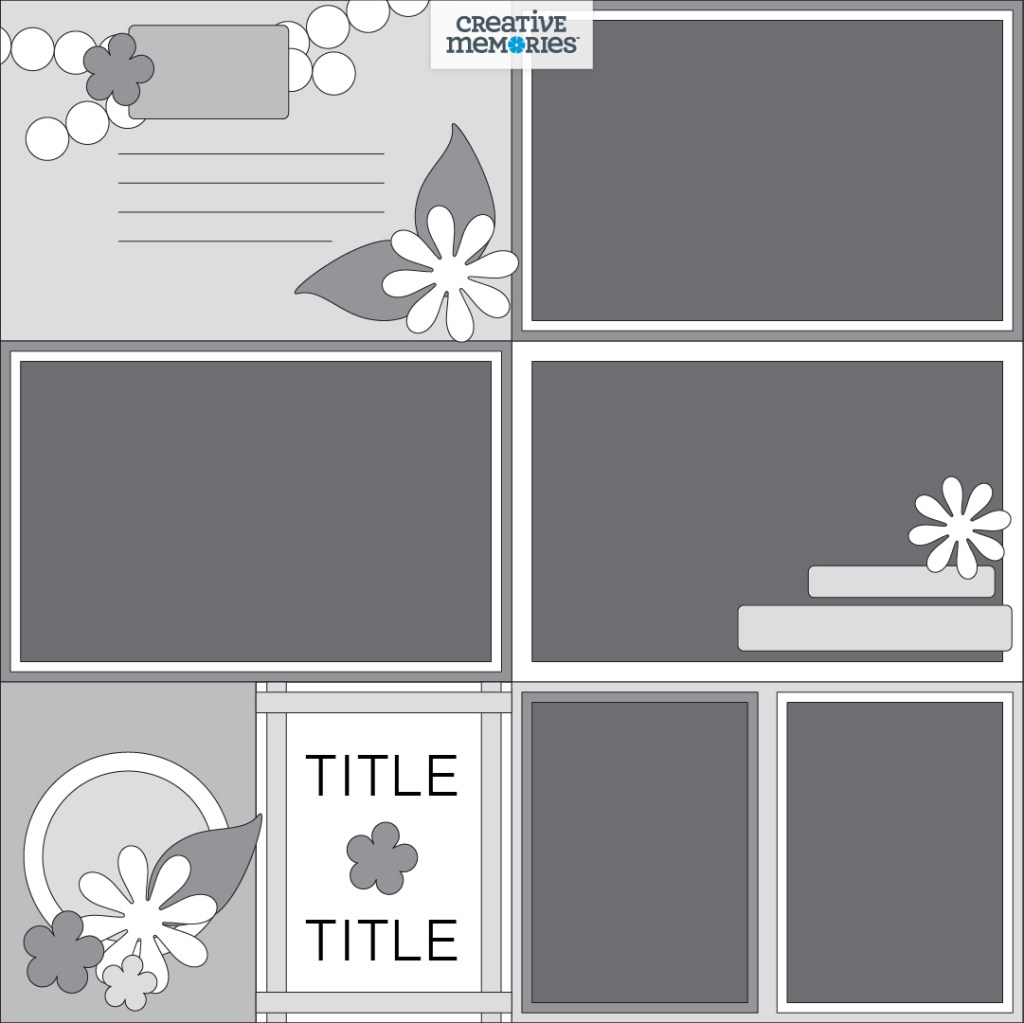 Scrapbooking sketch.