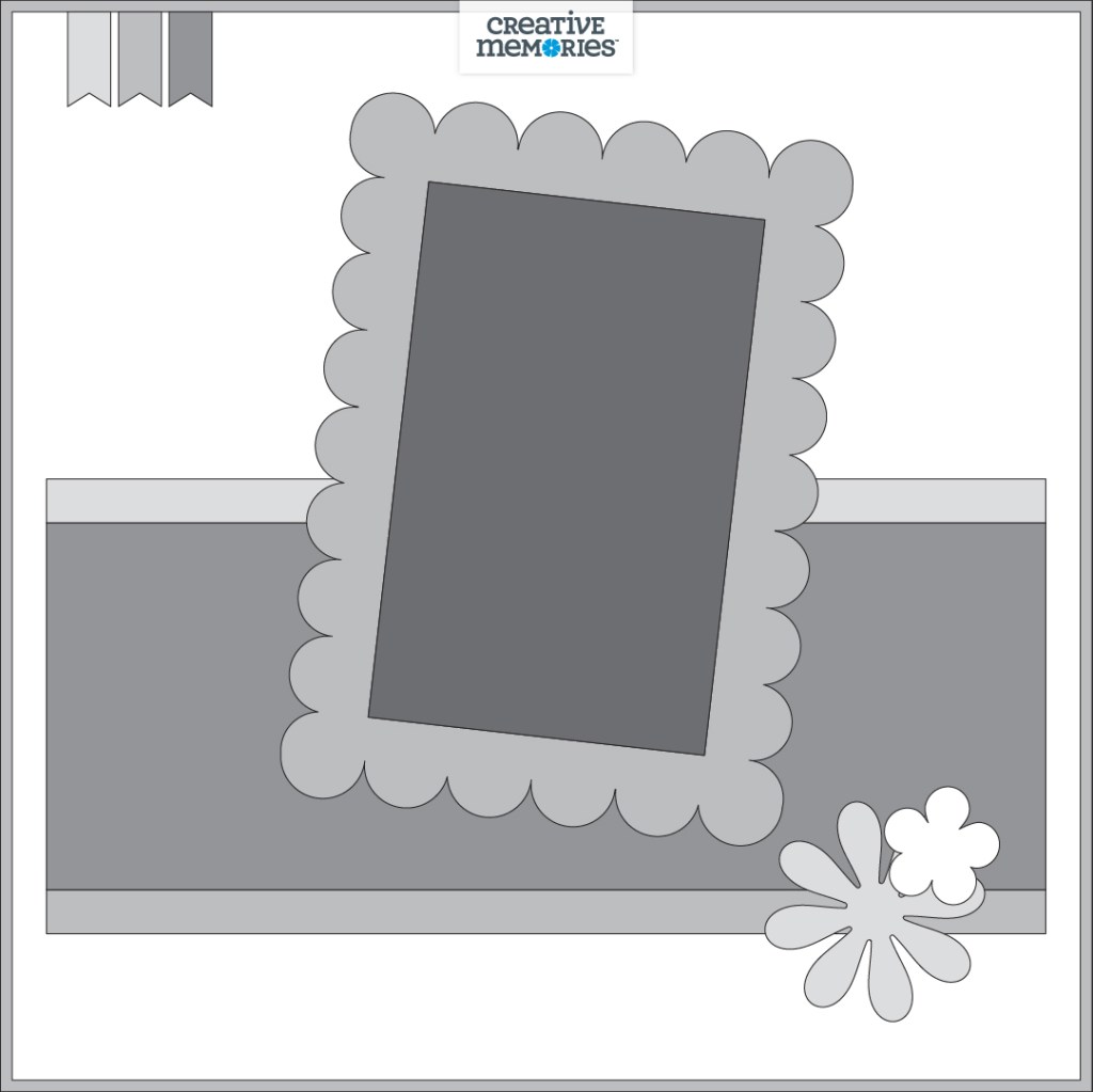 Scrapbooking sketch.