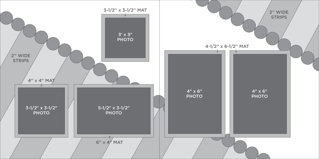 Gray tonal scrapbook sketch.