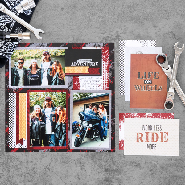Fuel Up Your Creativity With This Motorsports Scrapbooking Layout