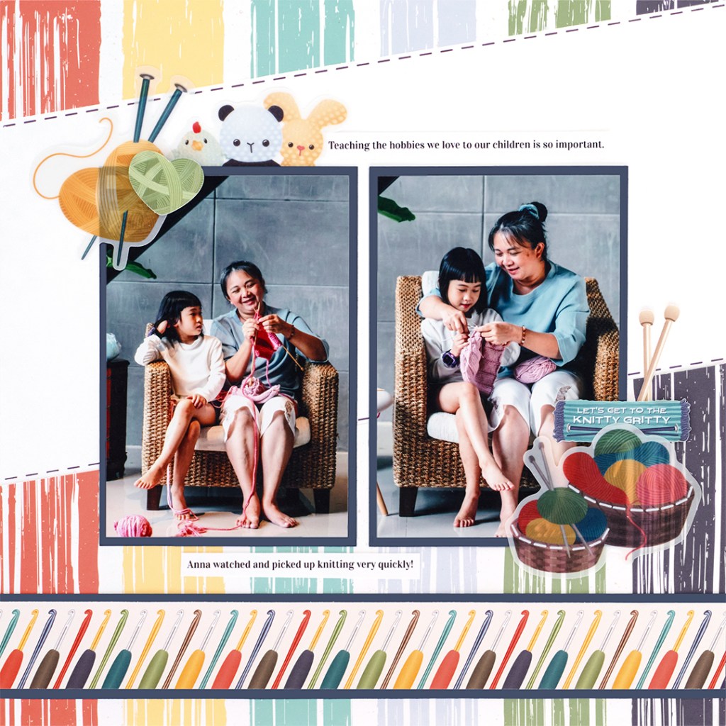 Craft Happy Scrapbook Layout for Handmade Moments