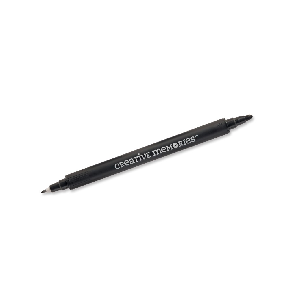 Black Dual-Tip Pen