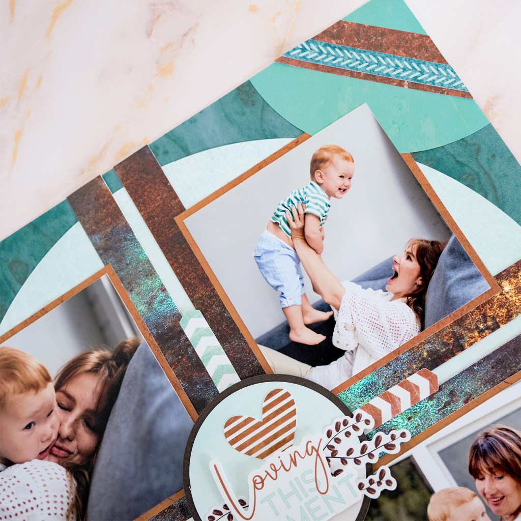 Scrap Your Everyday Joys in Teal and Copper Tones