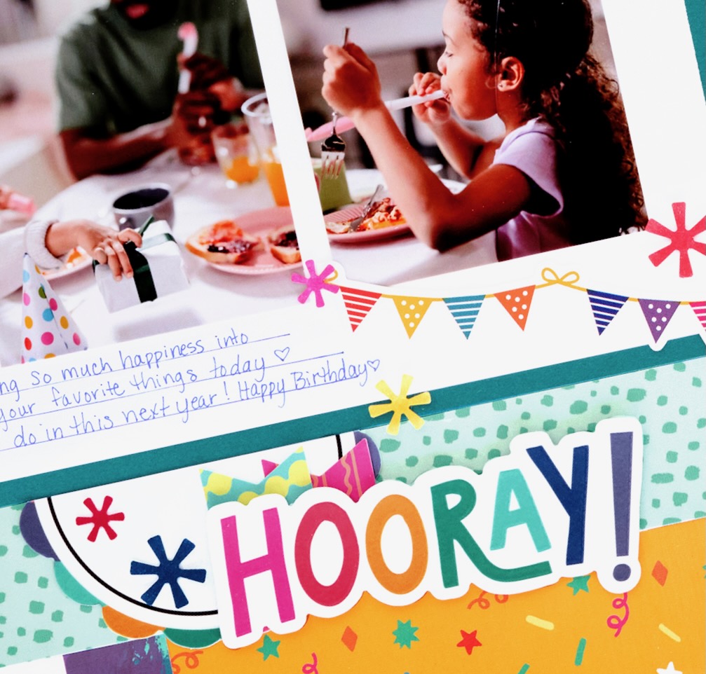 Cue the Confetti with a Bold Birthday Layout