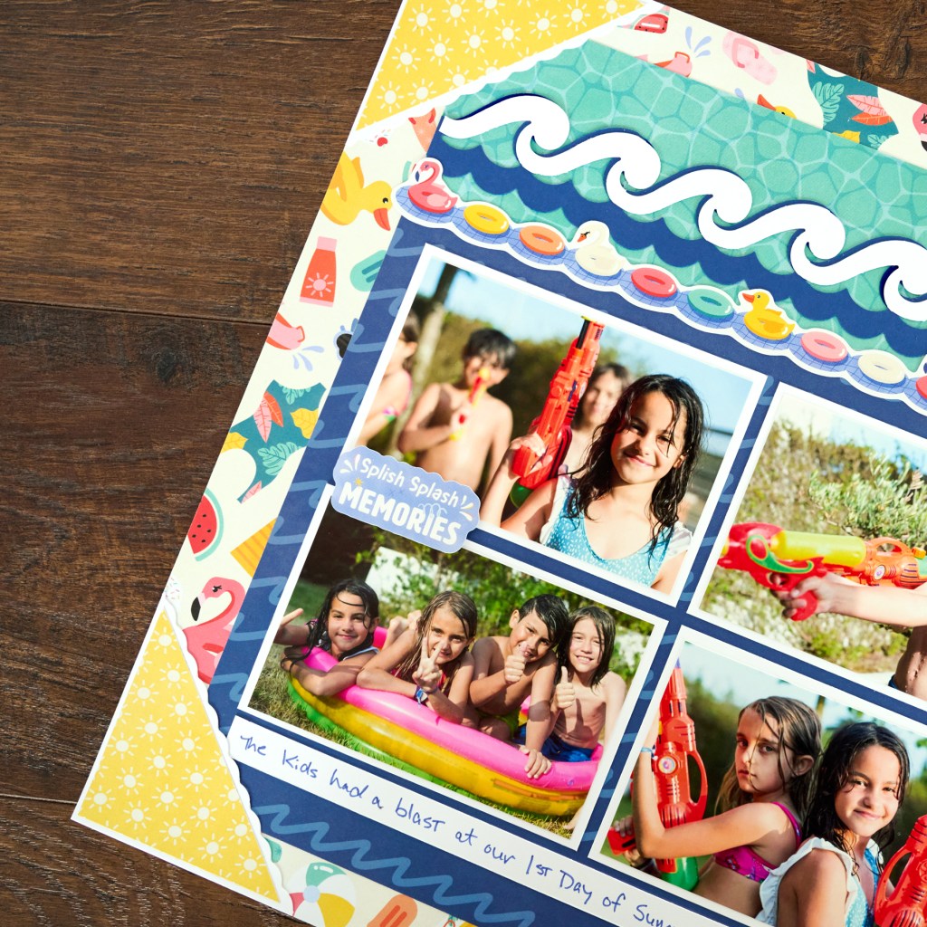 One Scrapbook Layout, Six New Adventure Themes
