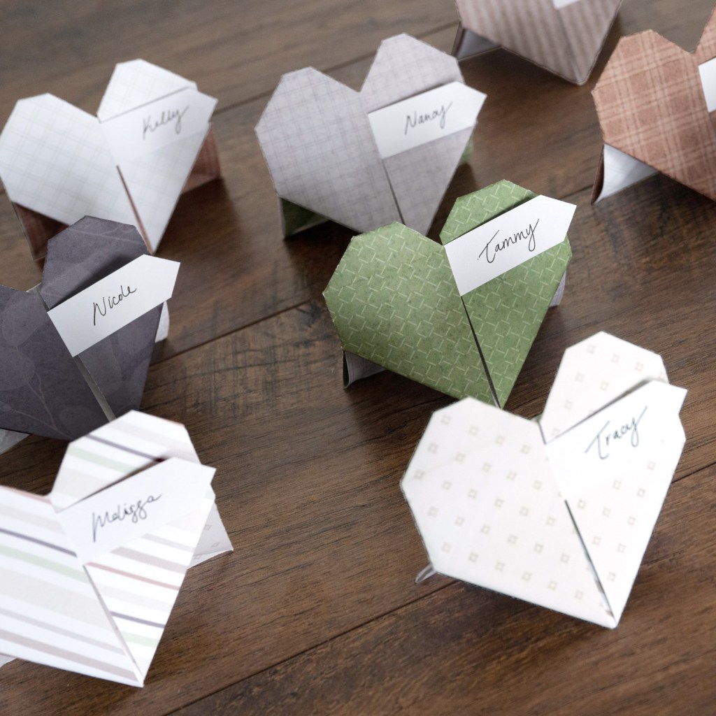 Perfect Match: DIY Paper Heart Place Cards