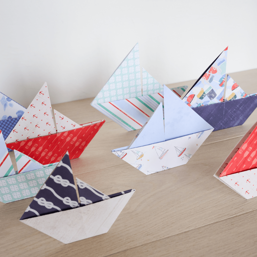 By the Seashore: DIY Paper Sailboats