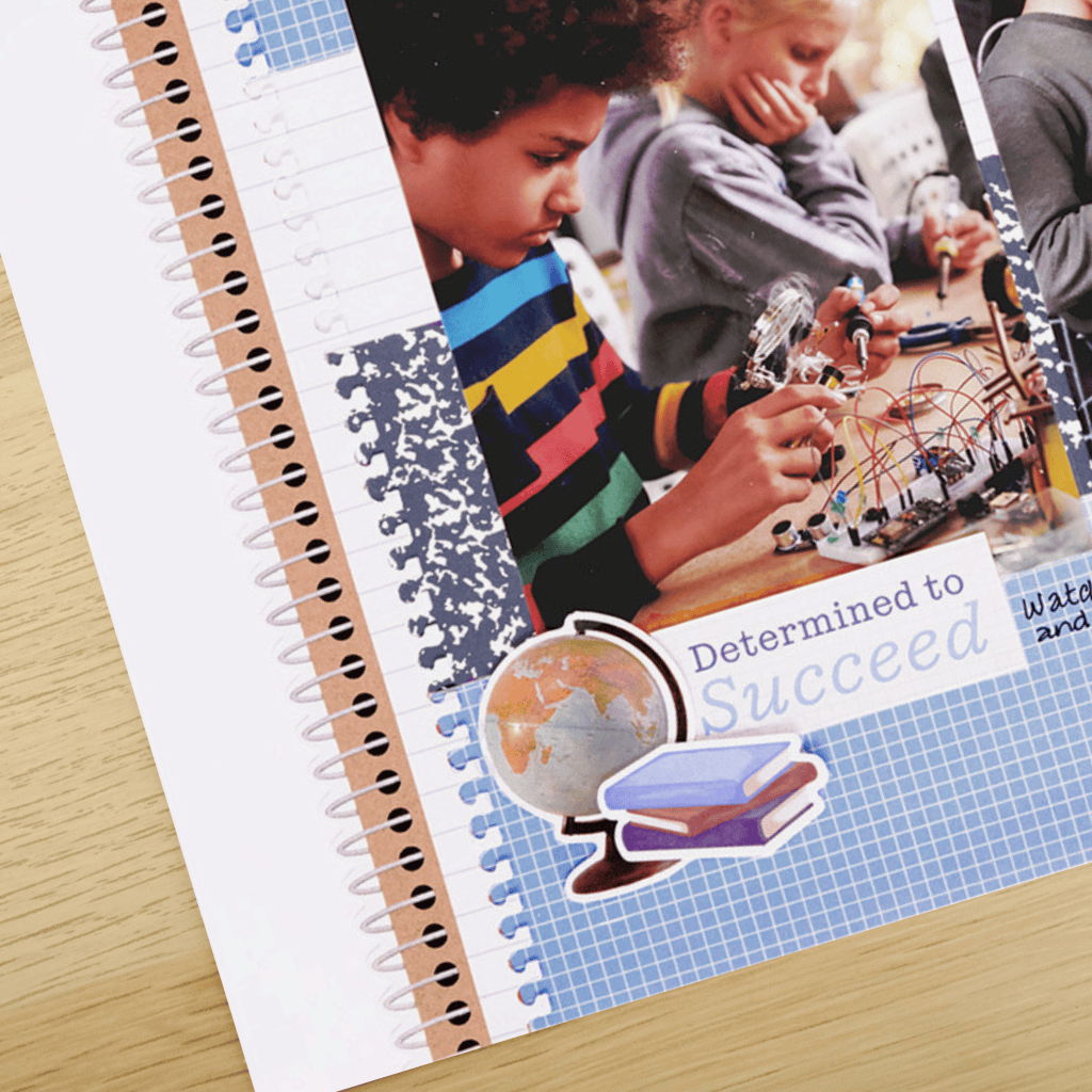 One for the Books: A School Years Layout