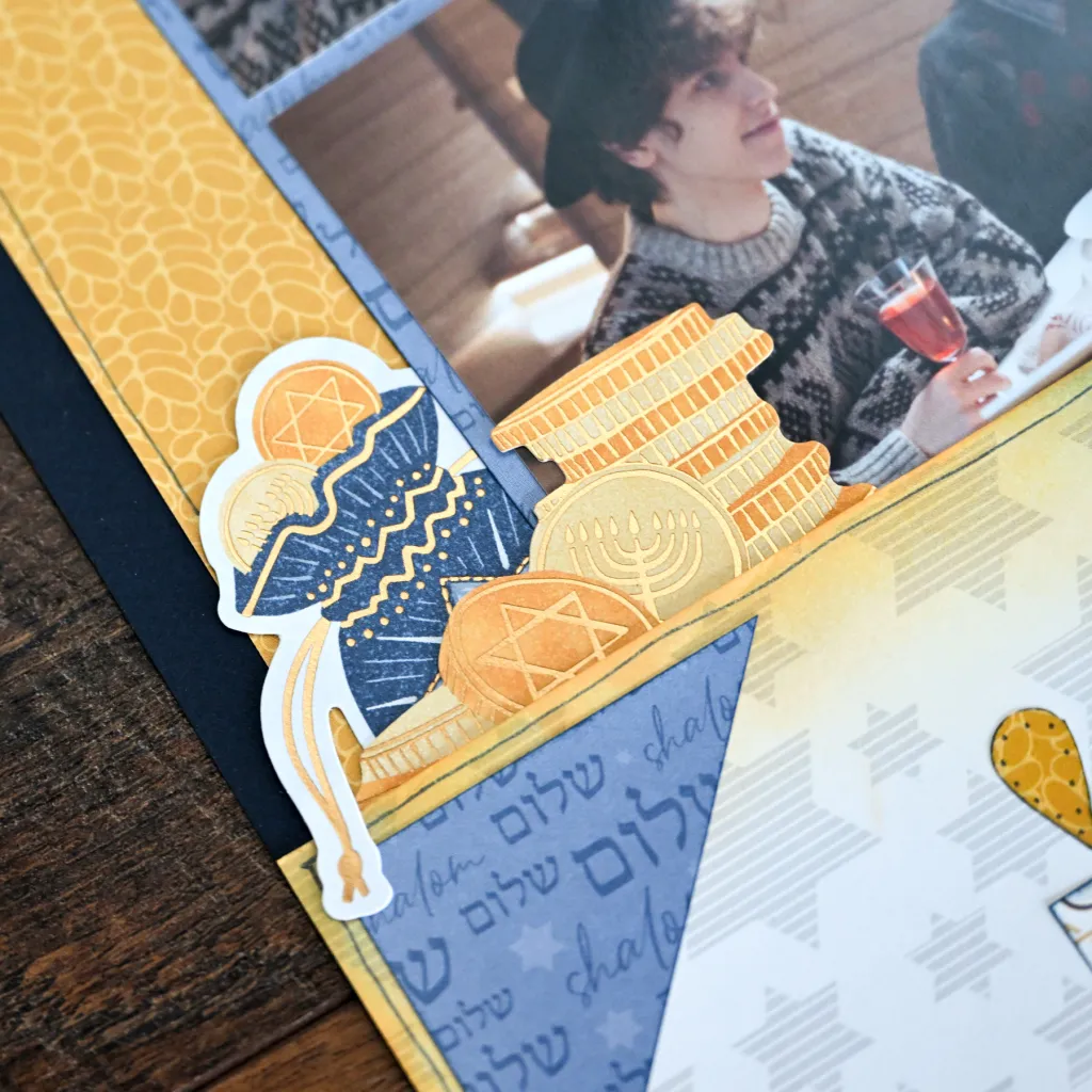 An Eight Nights Hanukkah Layout with Jewish Holidays