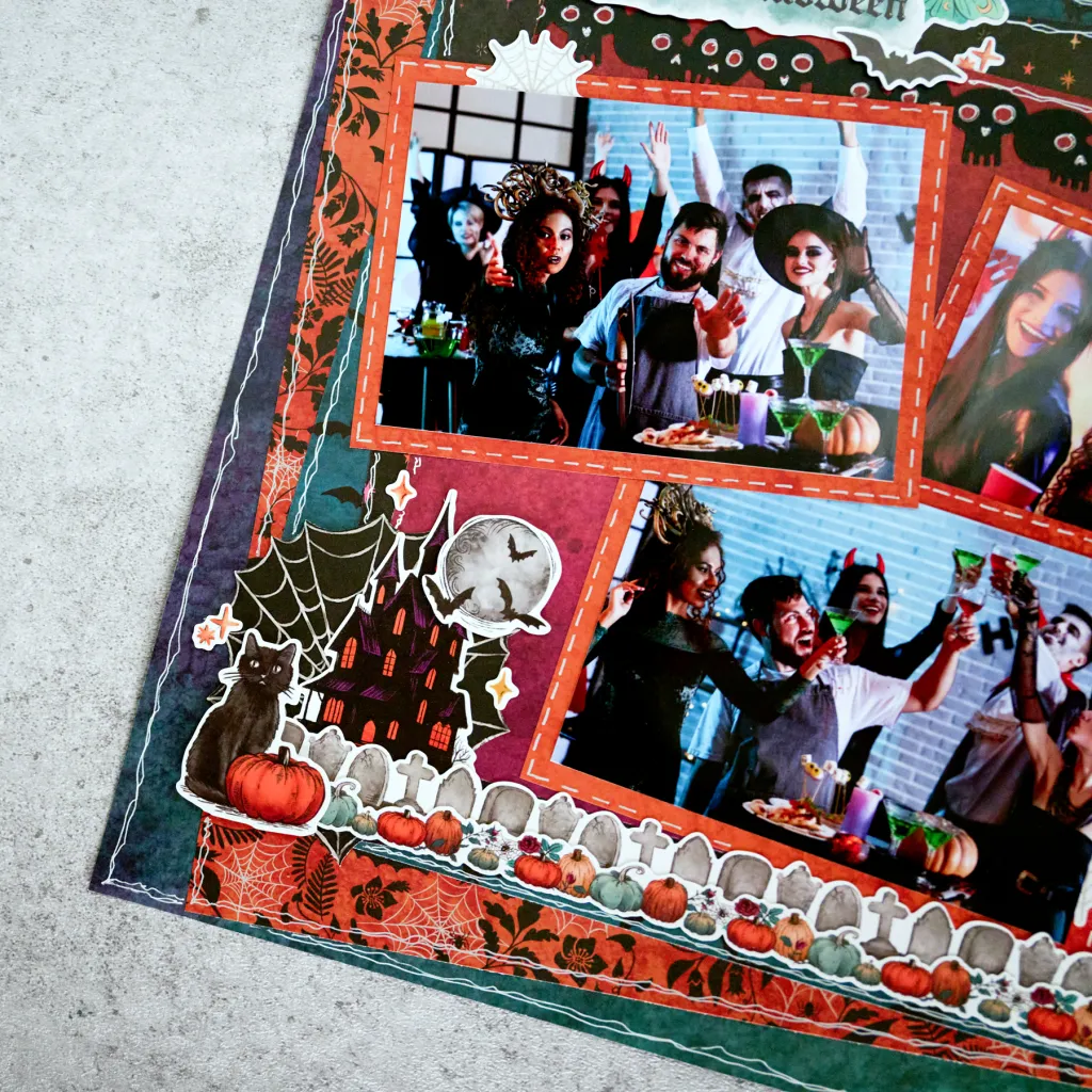 Bats, Boos & Halloween Scrapbook Layout Inspiration