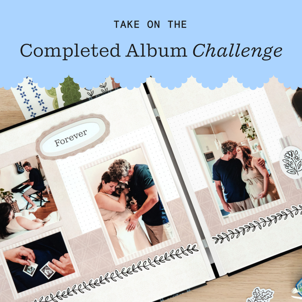 It’s Time for the October Completed Album Challenge PLUS Mix, Match & Stagger with Blackout Brush